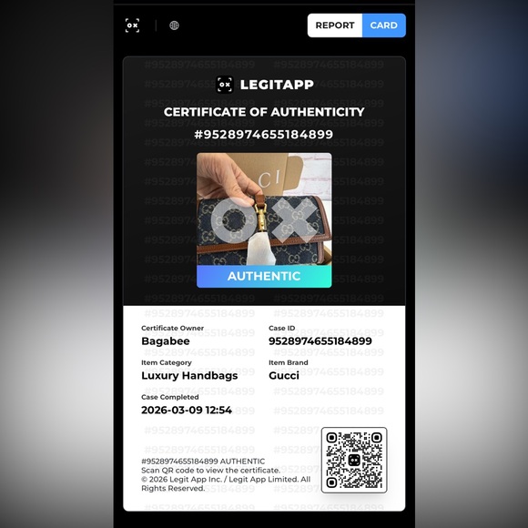 Gucci NWT Denim Jackie 1961 Monogram Wallet on Chain - Picture 13 of 13